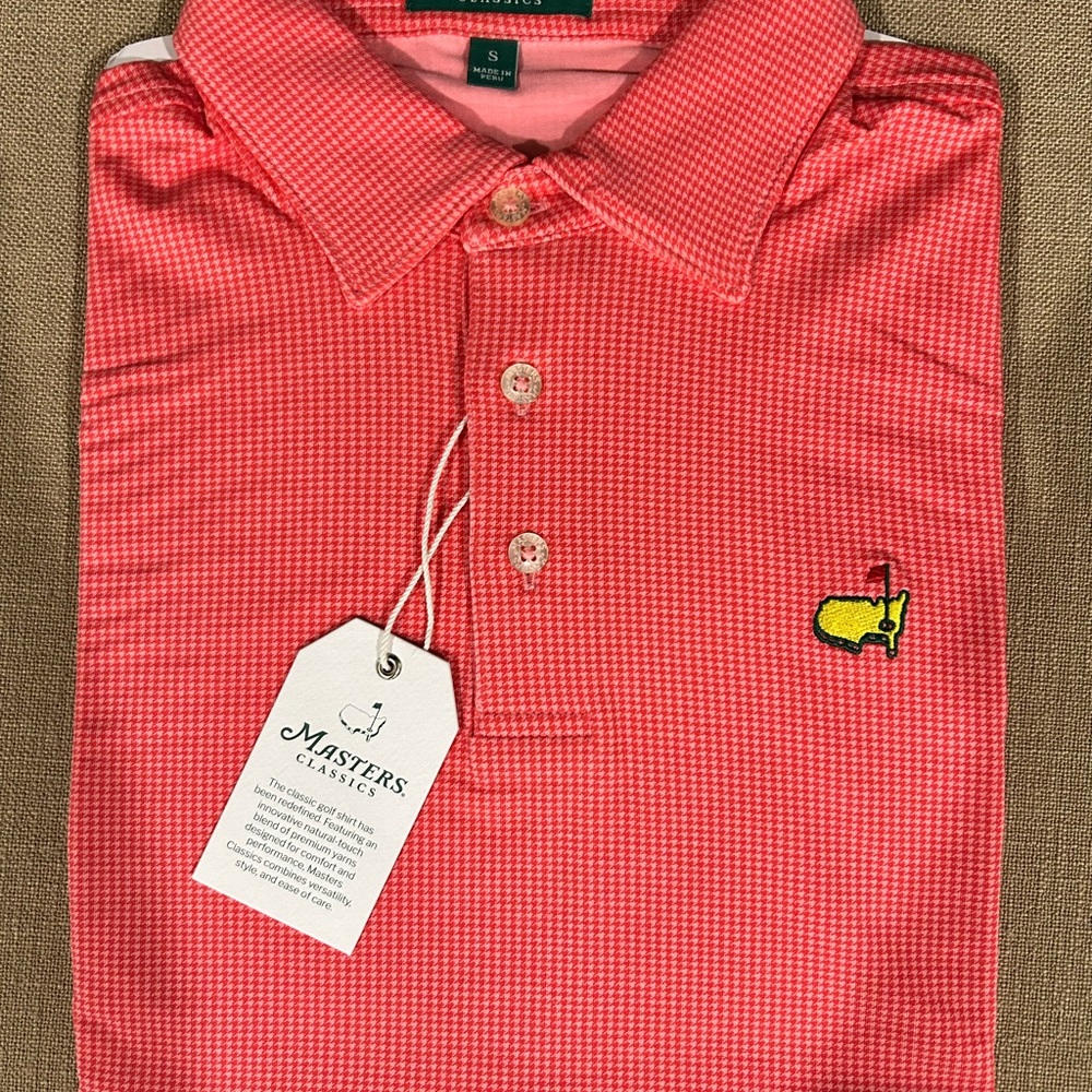 Men’s size Small Maaters Classic polo shirt color is orange/coral